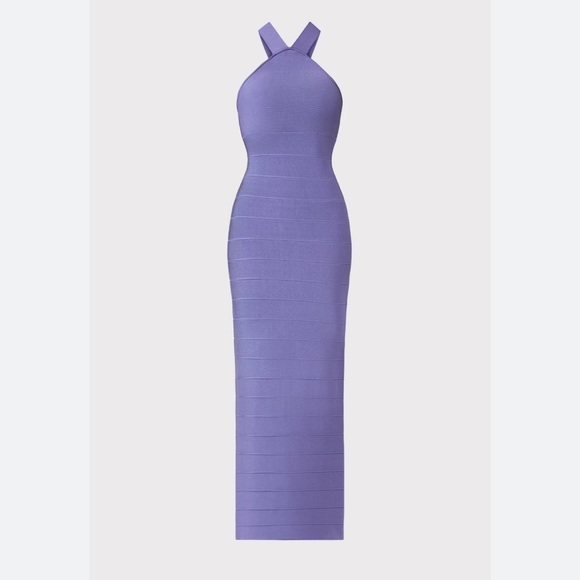 Herve Leger Purple Maxi Dress - Picture 3 of 13